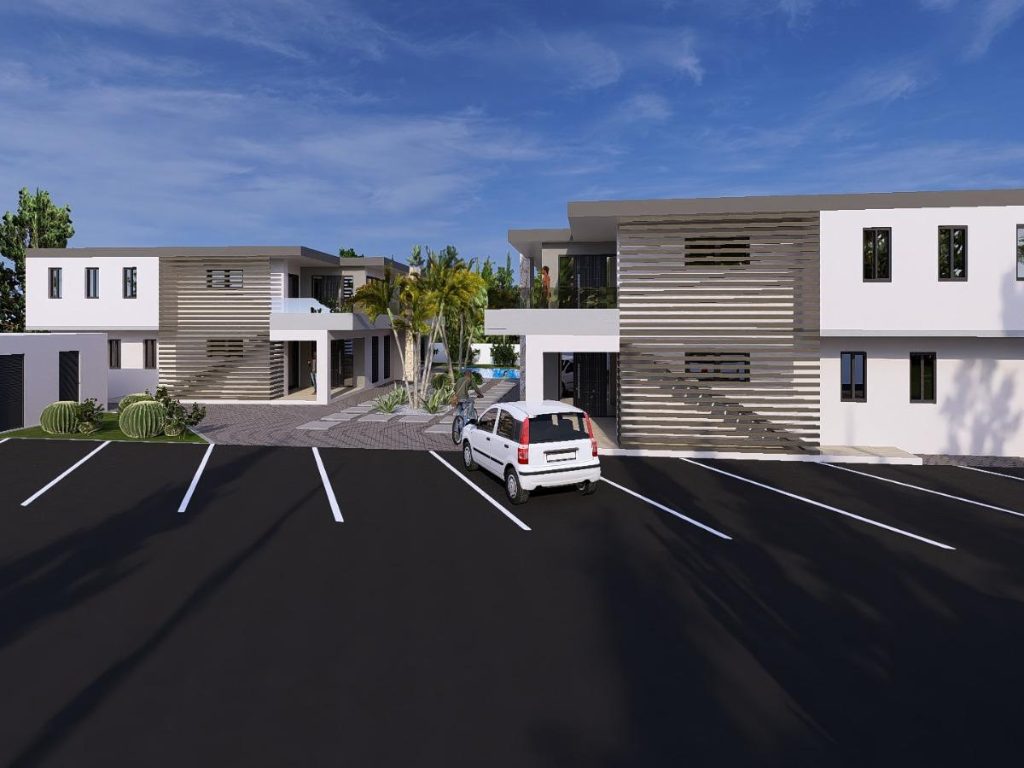 condos for sale at central location in curaçao real estate newly built residential complex with parking and clean architecture